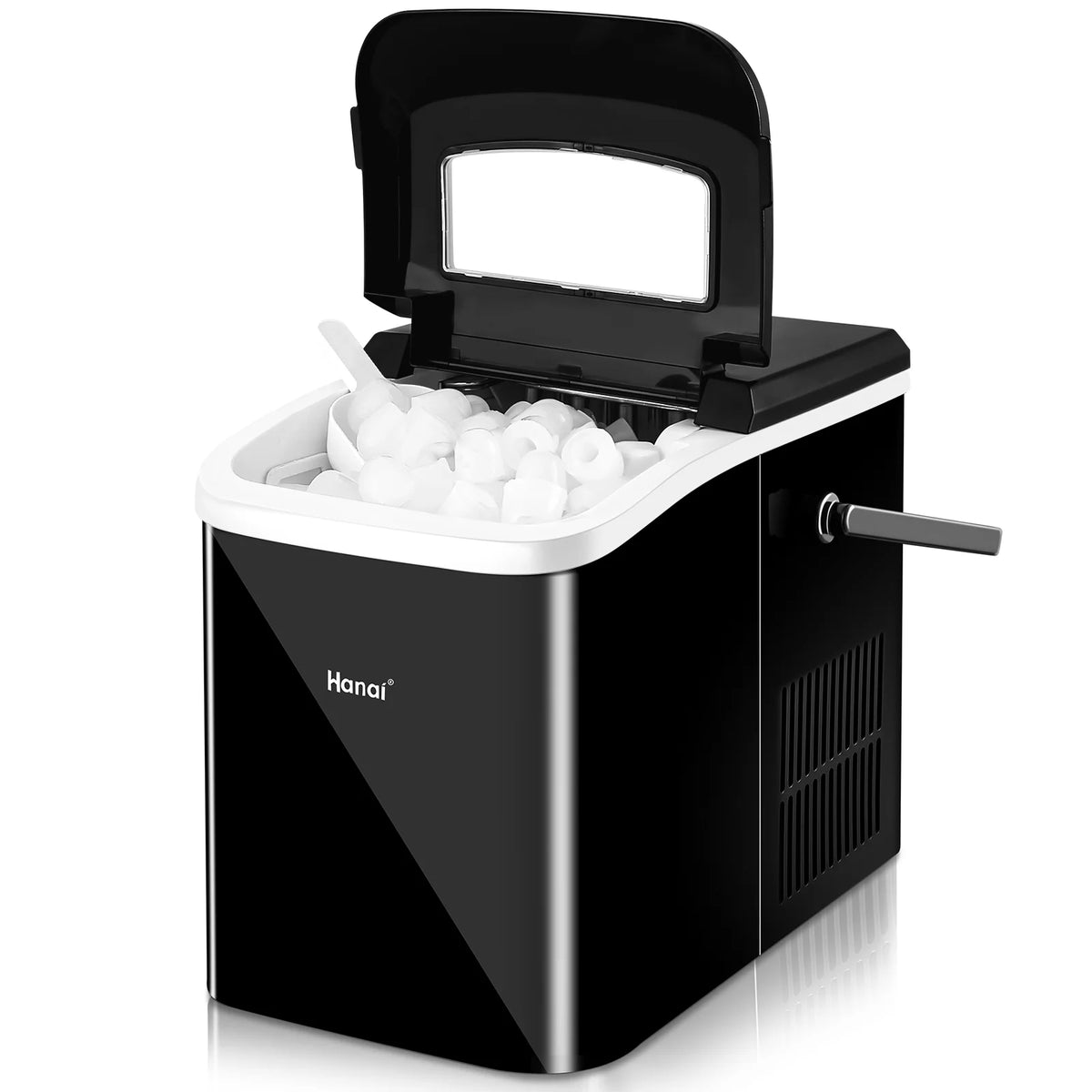 Black Portable Compact Countertop Ice Maker R44375