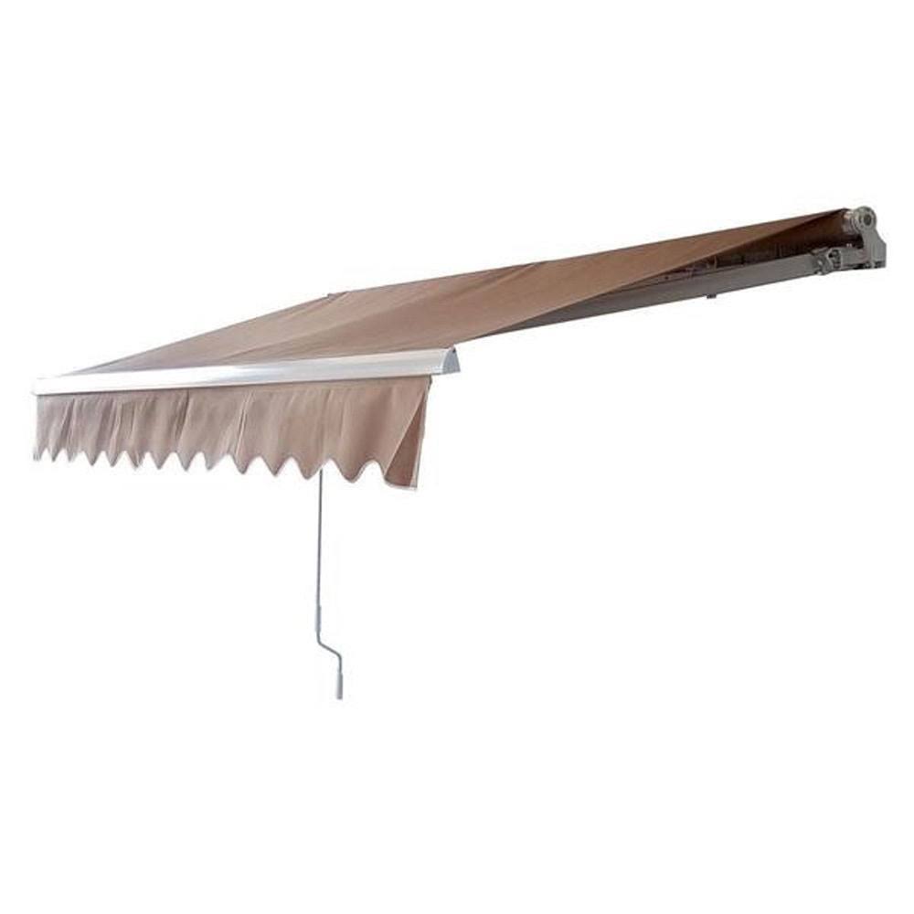 12x10 Feet Manual Retractable Patio Awning G433087