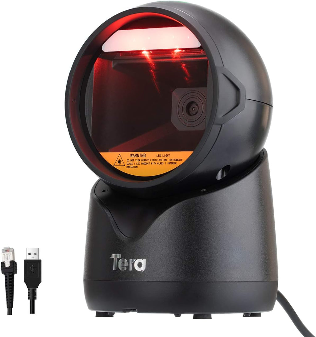 Desktop Omnidirectional Barcode Scanner with Adjustable Scan Head A9514