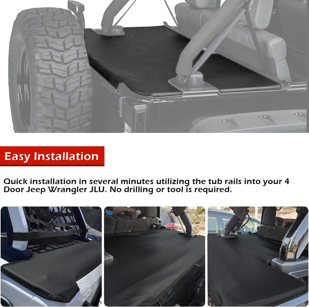 Black Vinyl Tonneau Cover 3 pcs F87612