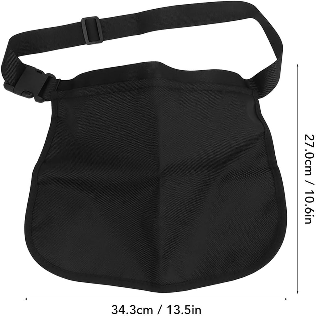 Black Oxford Cloth Waist Belt Bag Pouch Y588