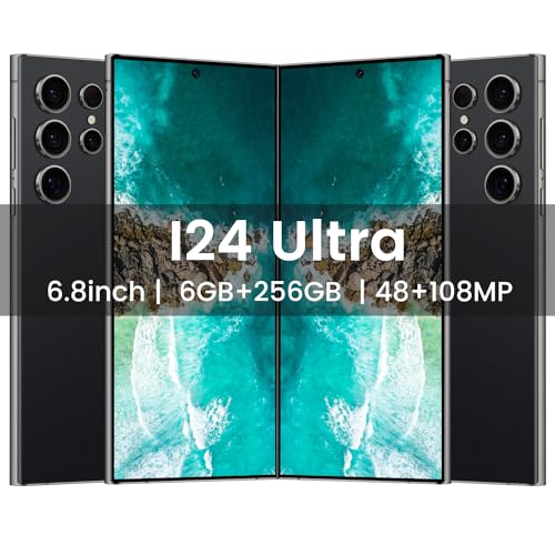 White 6.8" 6GB+256GB Unlocked Smartphone M278402