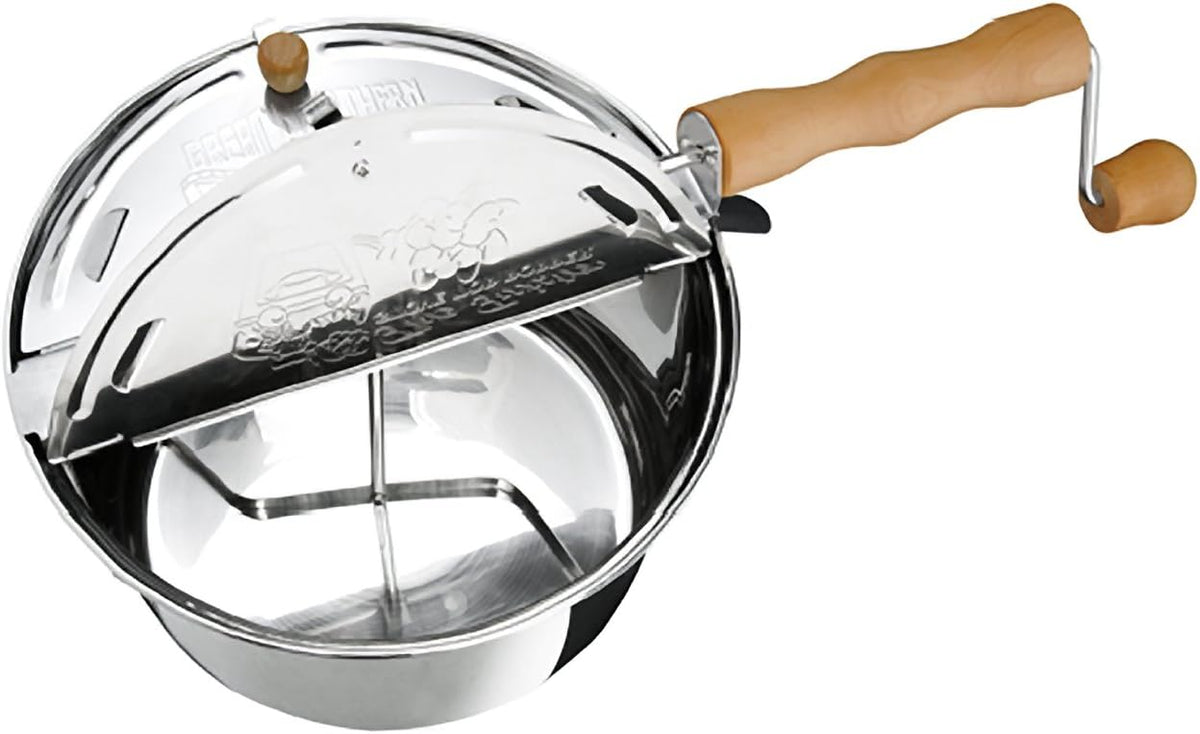 6-Quart Aluminum Popcorn Popper with Hand Crank P428