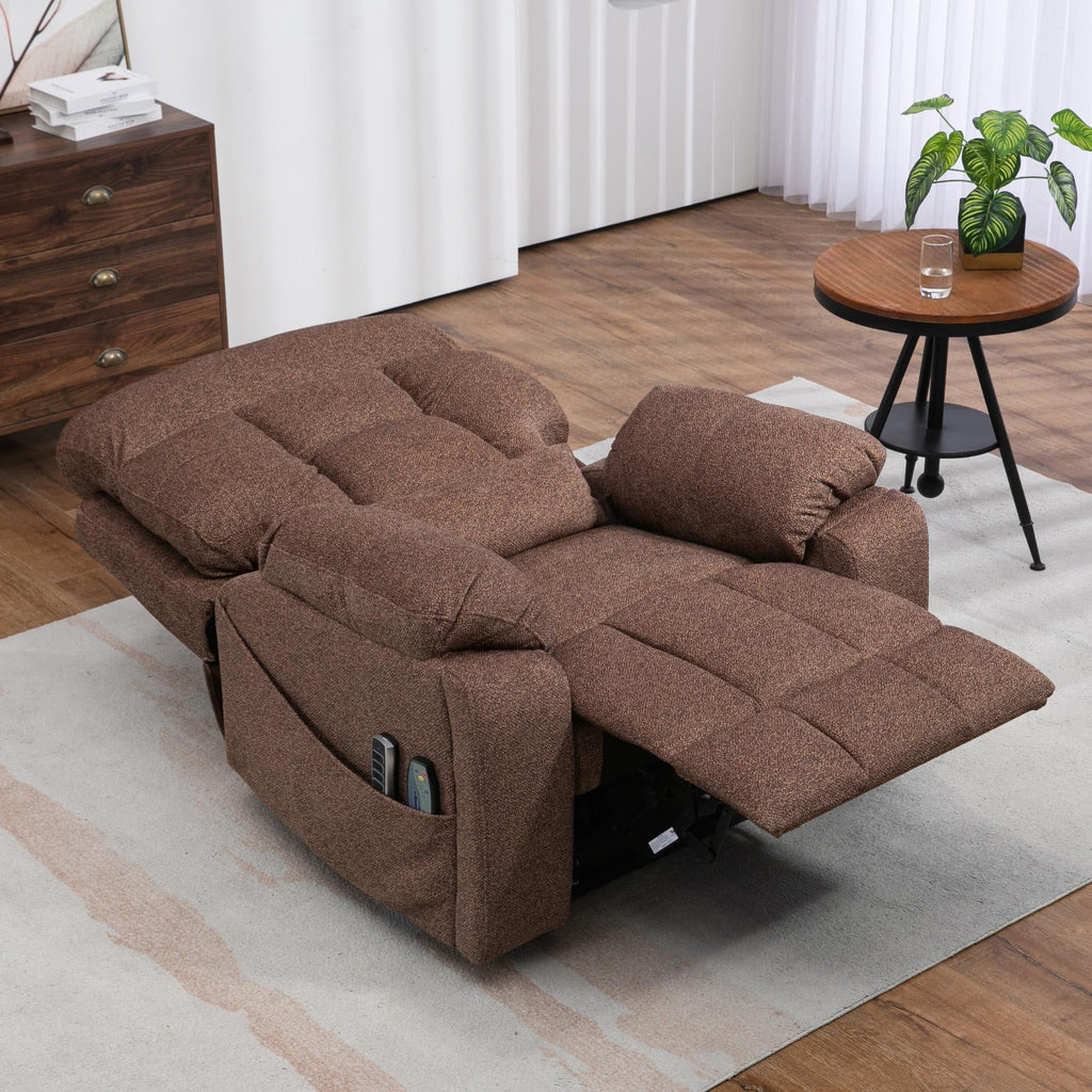 4-Motor Lay Flat Power Lift Recliner Chair with Heat & Massage G168