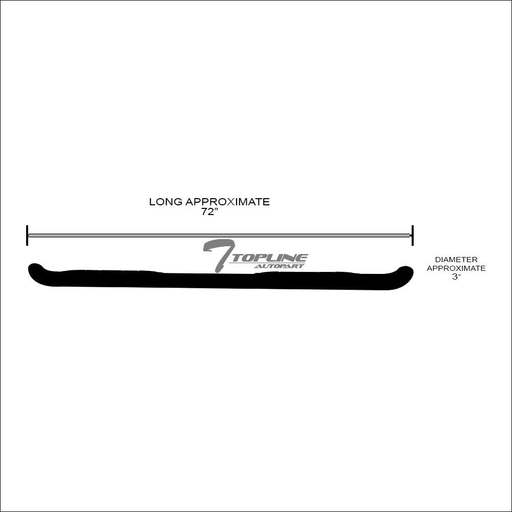 Black Steel Side Step Nerf Bars E8229