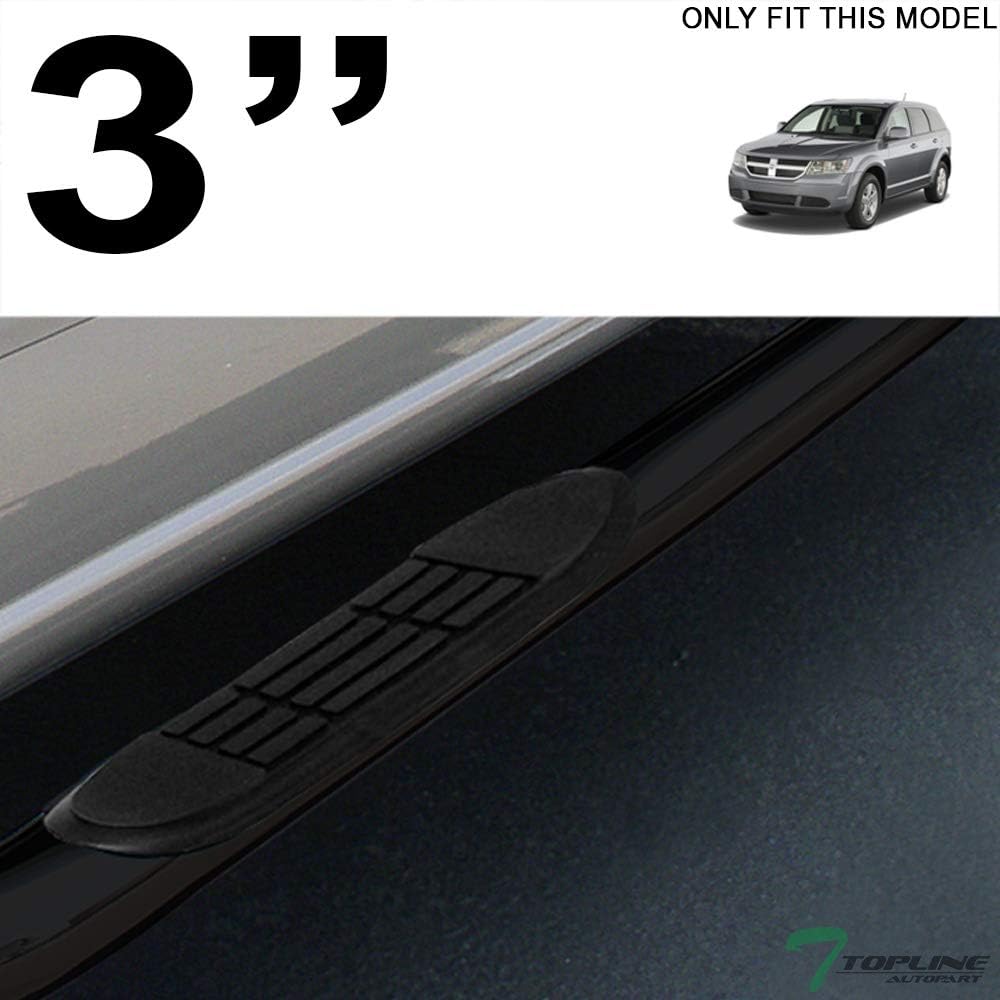 Black Steel Side Step Nerf Bars E8229