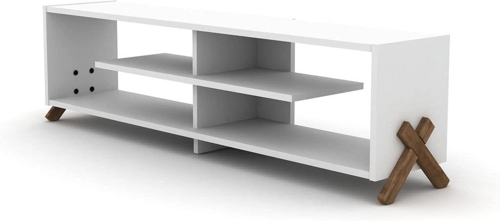 Wooden TV Stand with 4 Shelves L83283