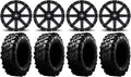 9 Items MSA Black Clutch 15 UTV Wheels 29 Carnivore Tires C34627