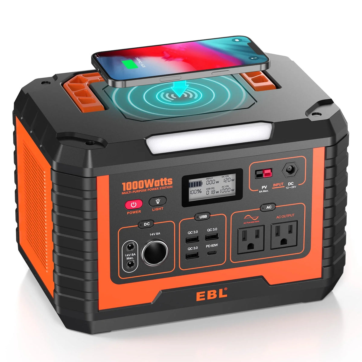 1000W 999Wh Portable Power Station V552