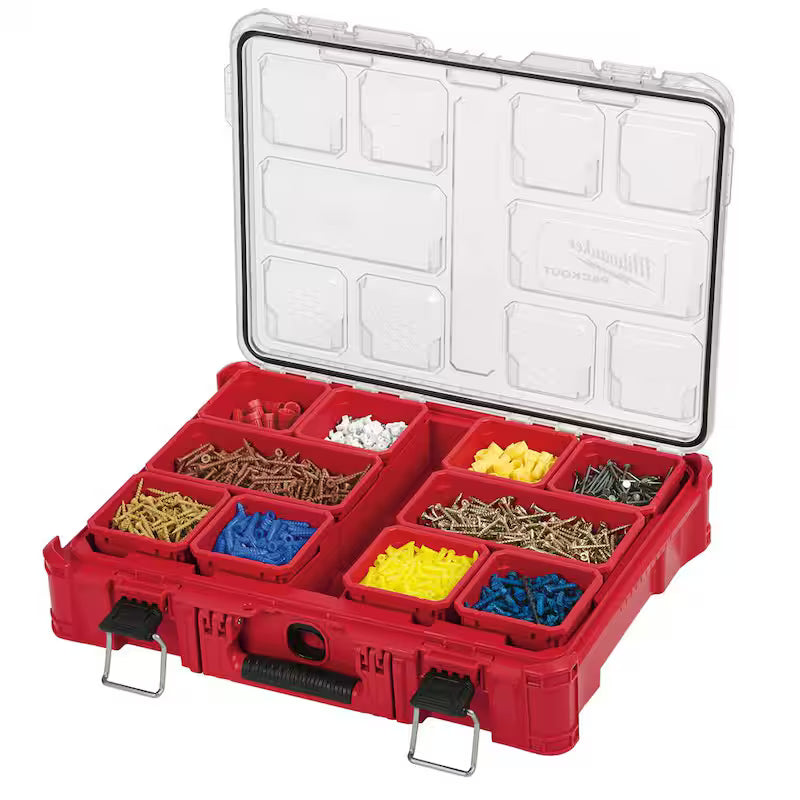 Impact Resistant 11-Compartment Small Parts Organizer F833