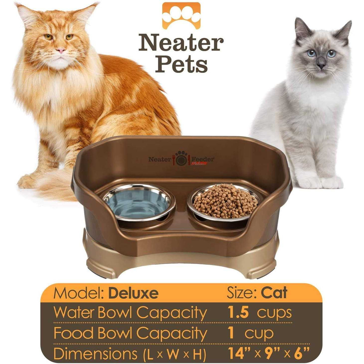 Elevated Cat Bowls F60253