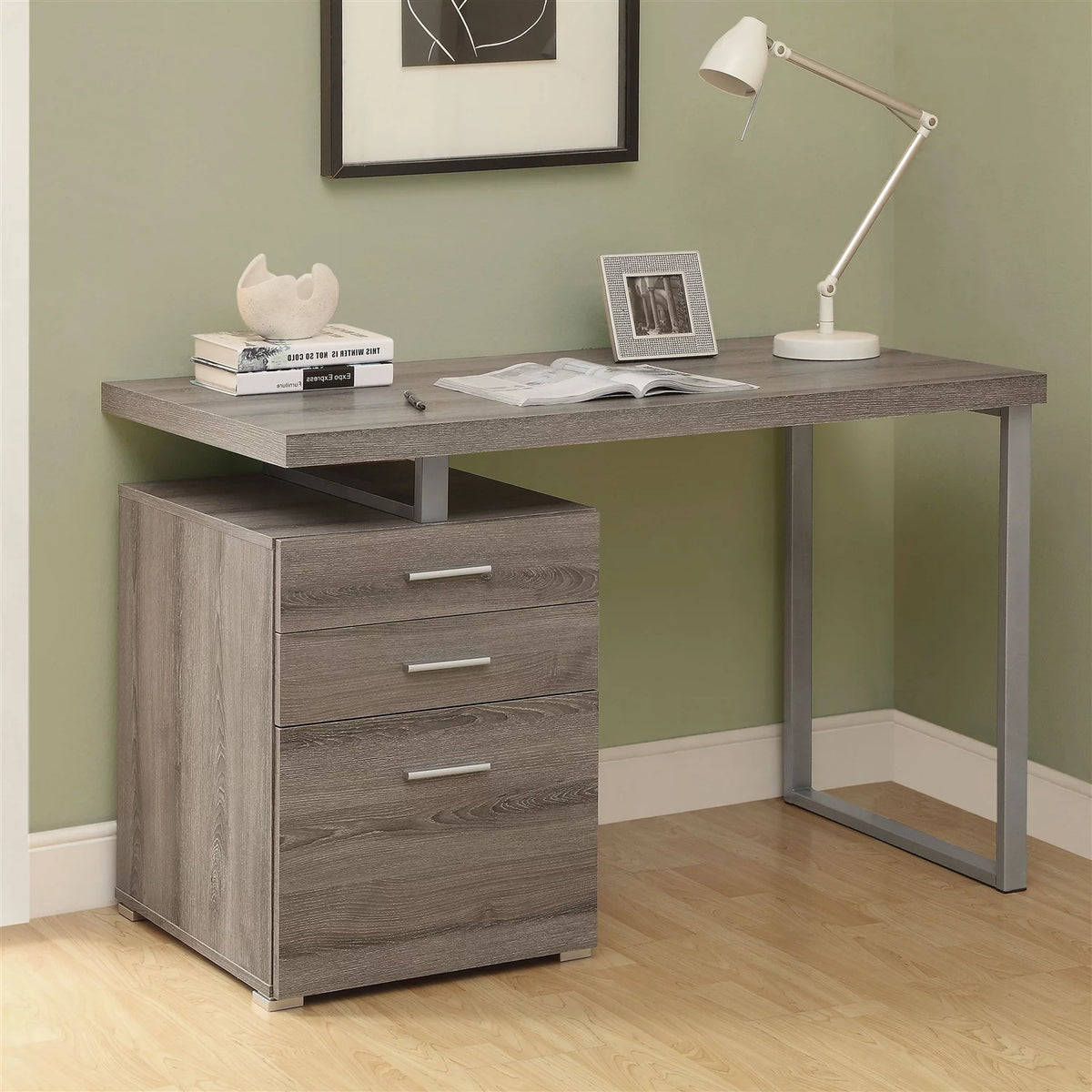 Dark Taupe Home Office Computer Desk G2306