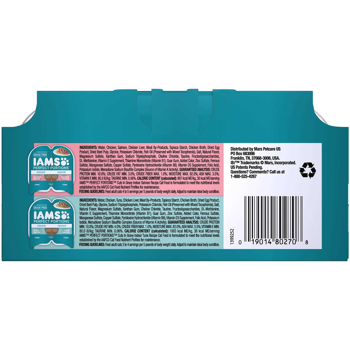 Grain Free Wet Cat Food Cuts in Gravy Tuna Recipe P682521