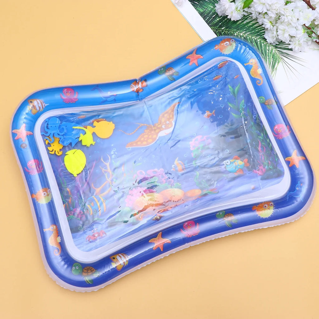 Inflatable Crawling Cushion Water Play Mat (Blue) V176782