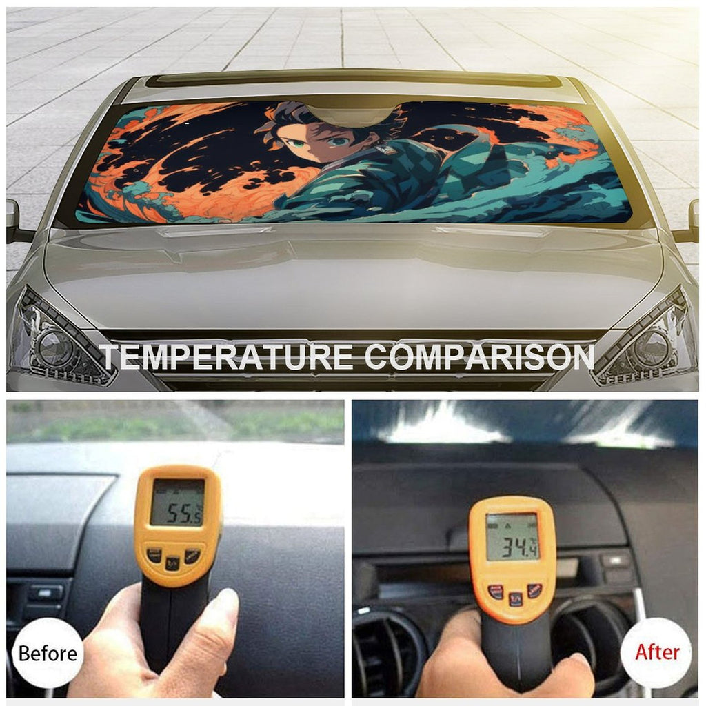 Foldable Reflective Car Windshield Sunshade W3168