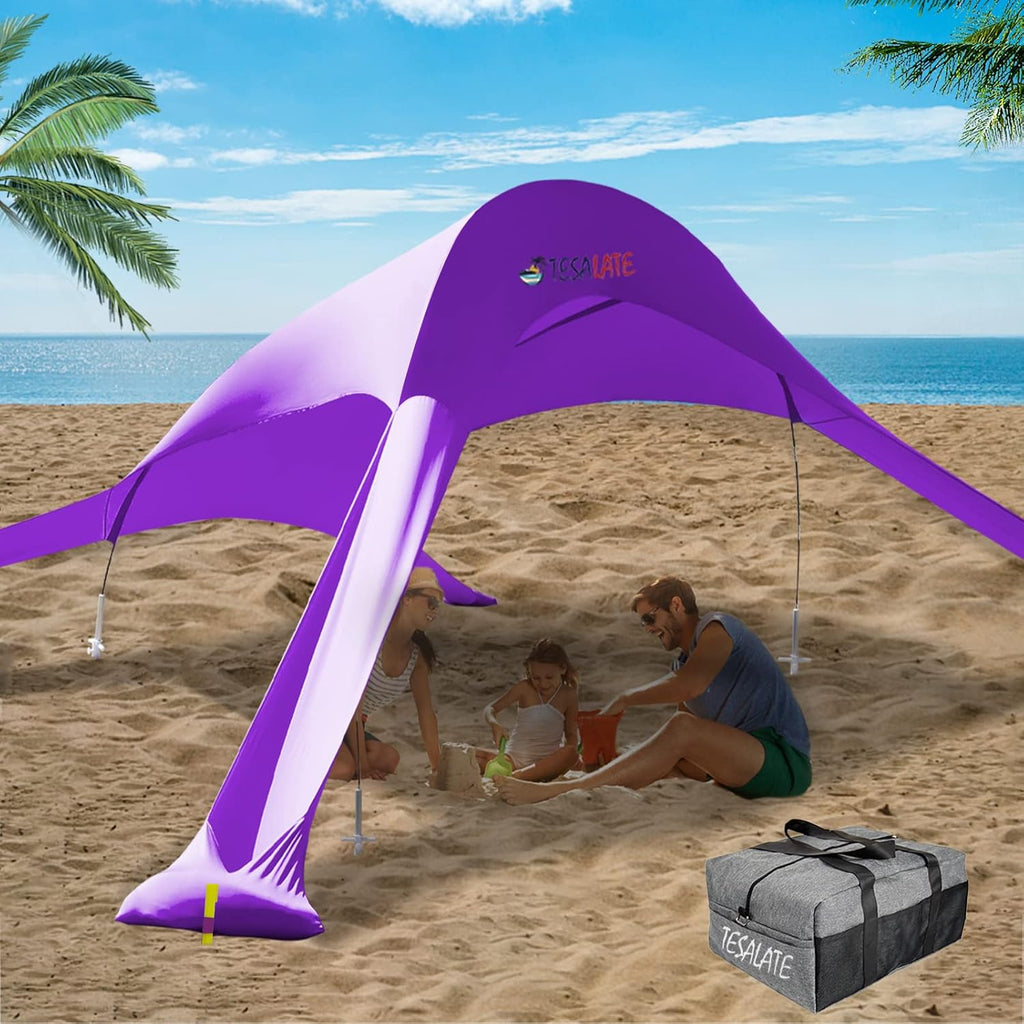 Extra Large UPF50+ Beach Tent with Sand Shovel I705