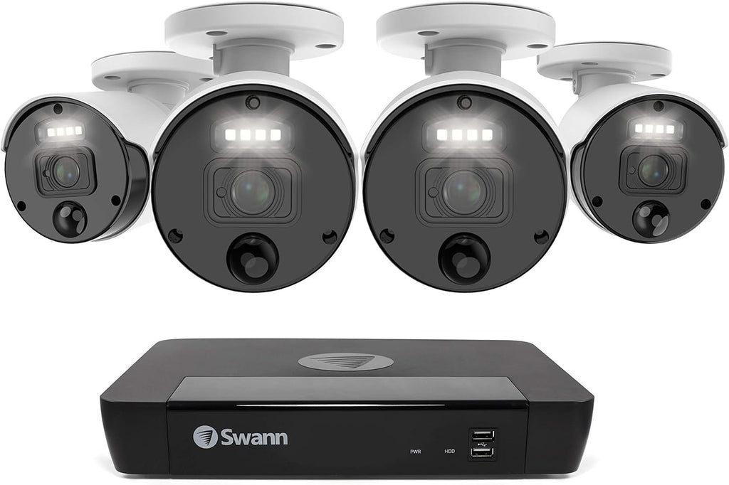 8 Camera 8 Channel POE NVR 4K Wired Security Camera System Y821