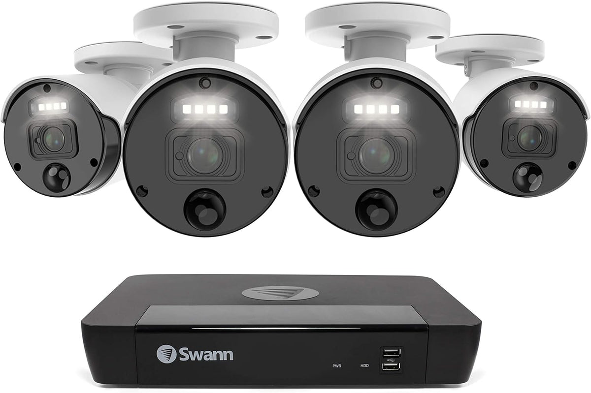 8 Camera 8 Channel POE NVR 4K Wired Security Camera System Y821