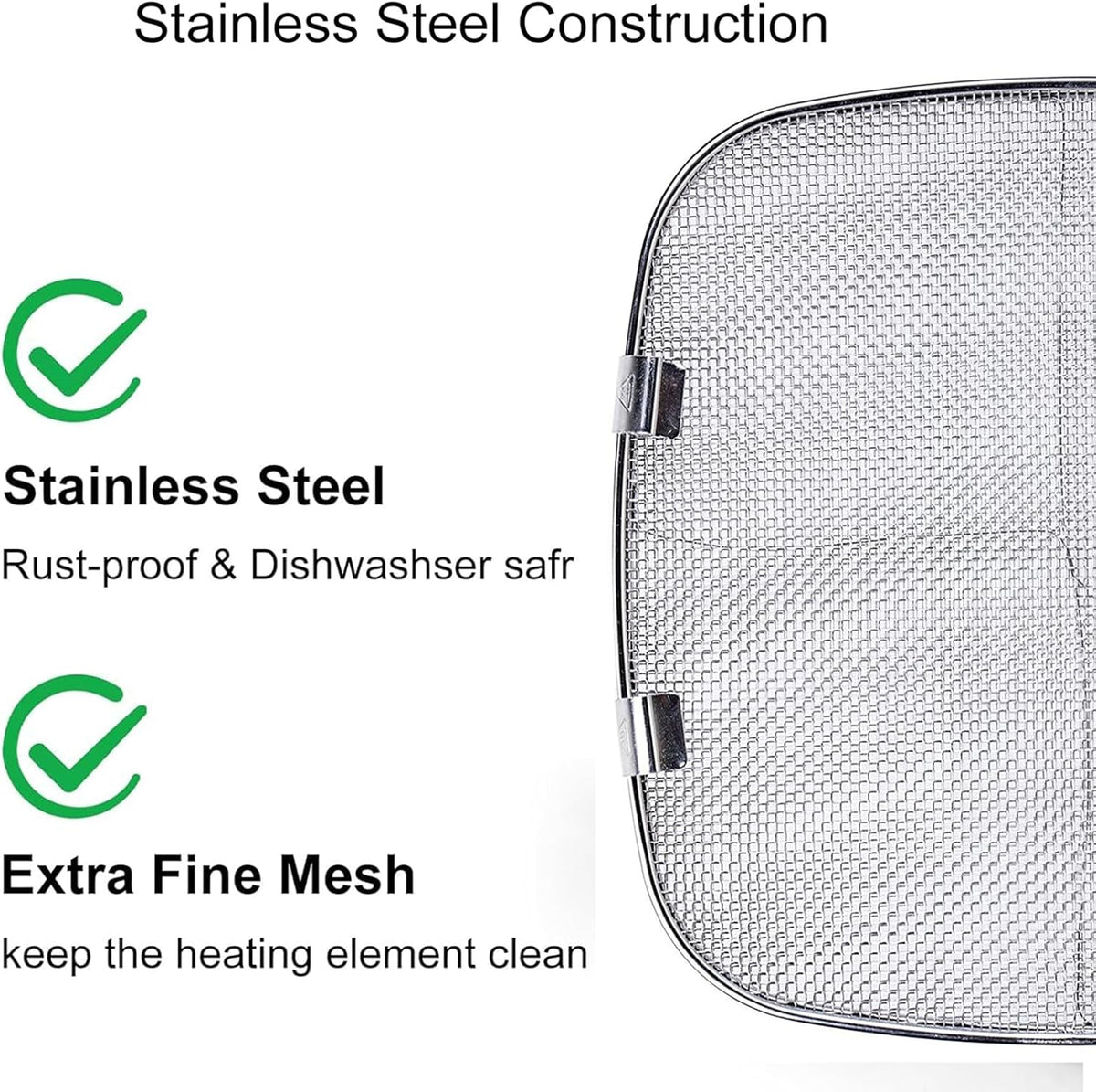 2 Pack Stainless Steel Splatter Shield Y713675