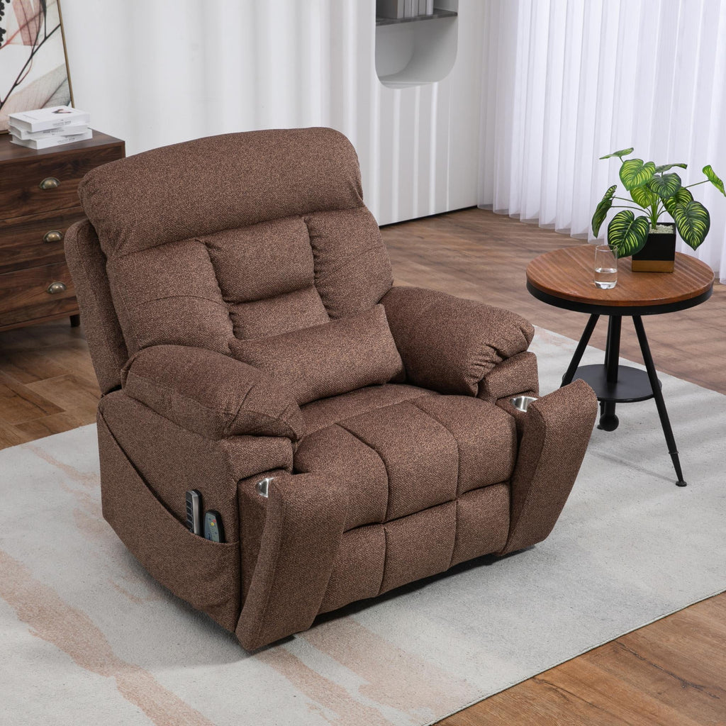 4-Motor Lay Flat Power Lift Recliner Chair with Heat & Massage G168