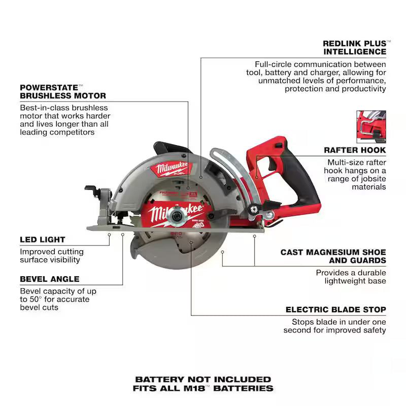 18V Cordless 7-1/4 in. Circular Saw & 12.0Ah Battery J74306