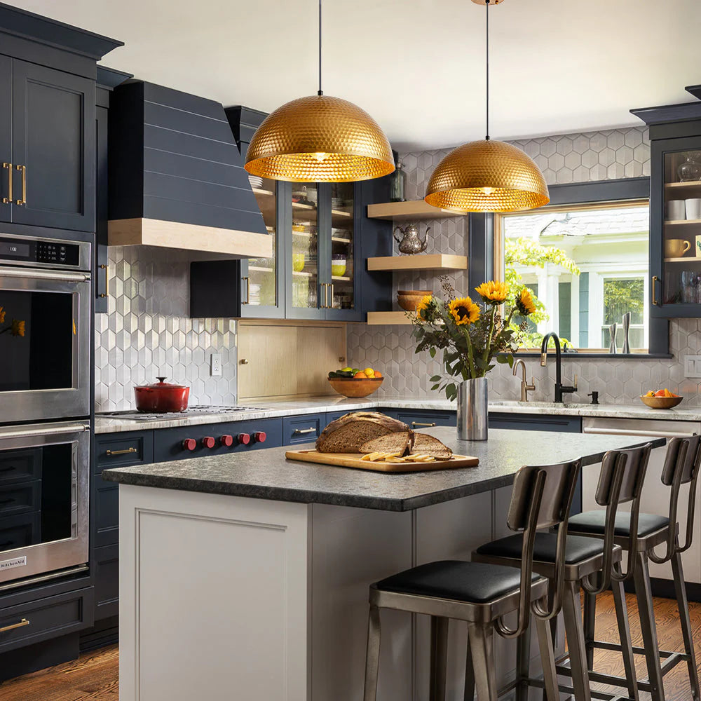 Hammered Antique Island Pendant W233892