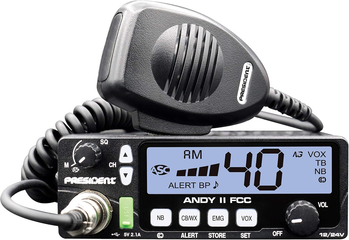 CB Radio with Weather Alert and USB Port A440708