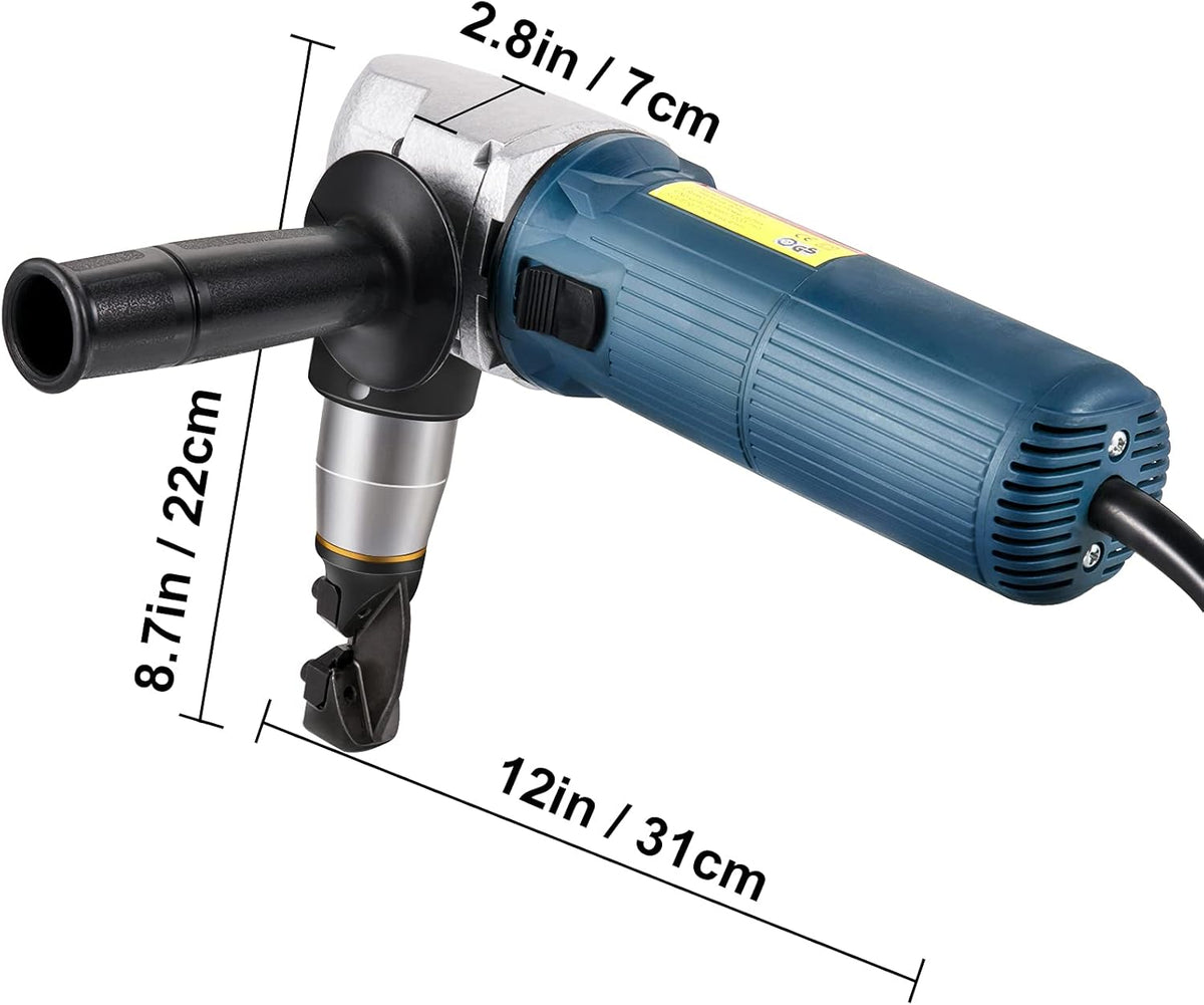 Electric Metal Nibbler 625W 1000RPM 0.16in/4mm 110V with Storage Case L609518