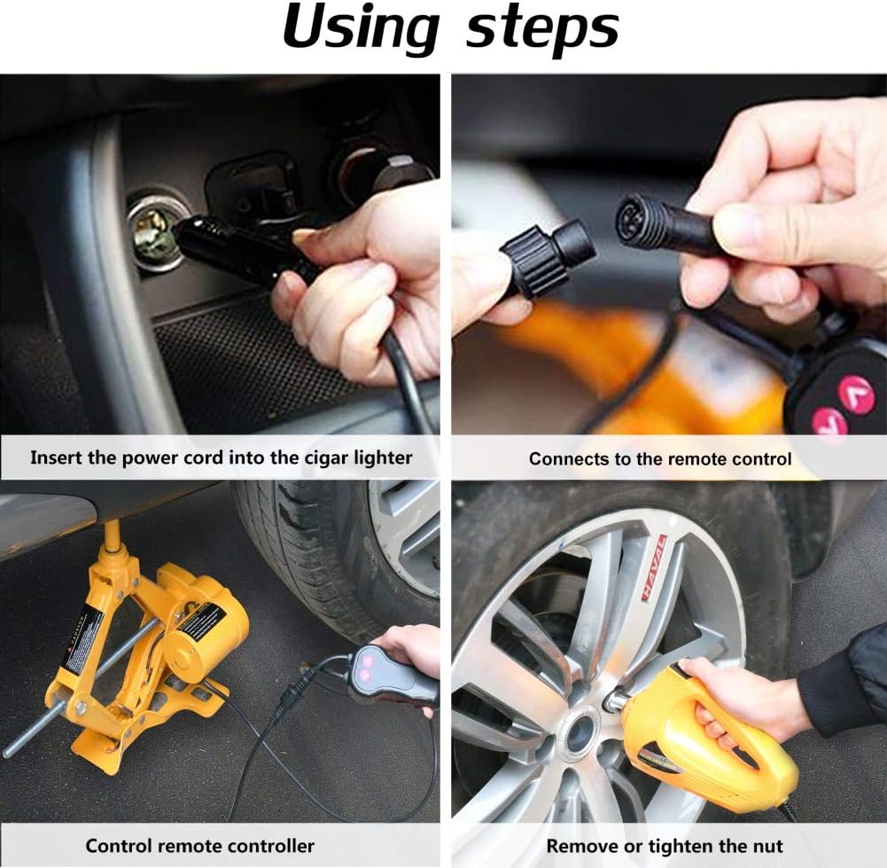 Electric Jack Kit 3 Ton with Electric Impact Wrench I48648
