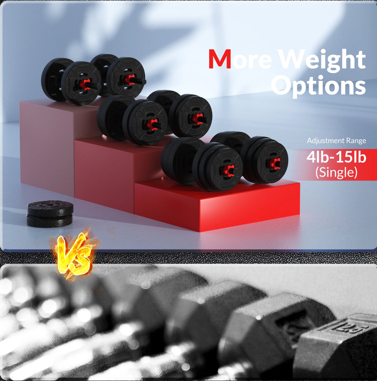 60LB 4-in-1 Adjustable Dumbbell Barbell Kettlebell Set A223167