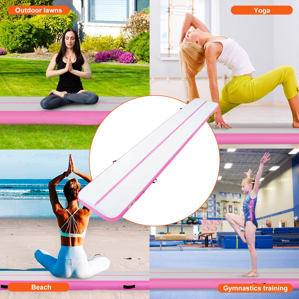 20ft Inflatable Gymnastics Mat with Pump D456085