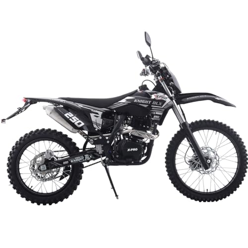 Blue 250 Dirt Bike 5-Speed Manual Transmission 21"/18" Wheels Electric/Kick Start A284387