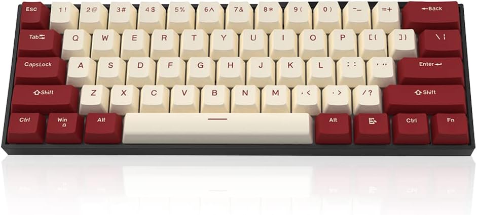 White Backlit 60% Mechanical Keyboard with Clicky Blue Switch G7563