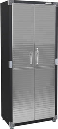 Solid Steel Lockable Metal Storage Cabinet with Adjustable Shelves, 30" W x 18" D x 72" H, Graphite R5837