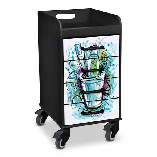 Four Drawer Locking Cart Y67387