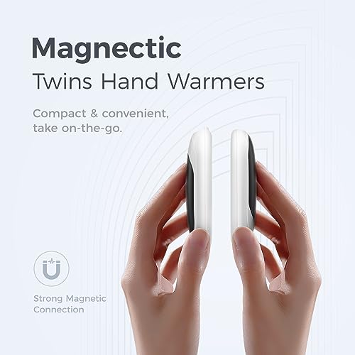 Magnetic Rechargeable Hand Warmers 2 Pack, Ultrathin Electric Handwarmers S93323