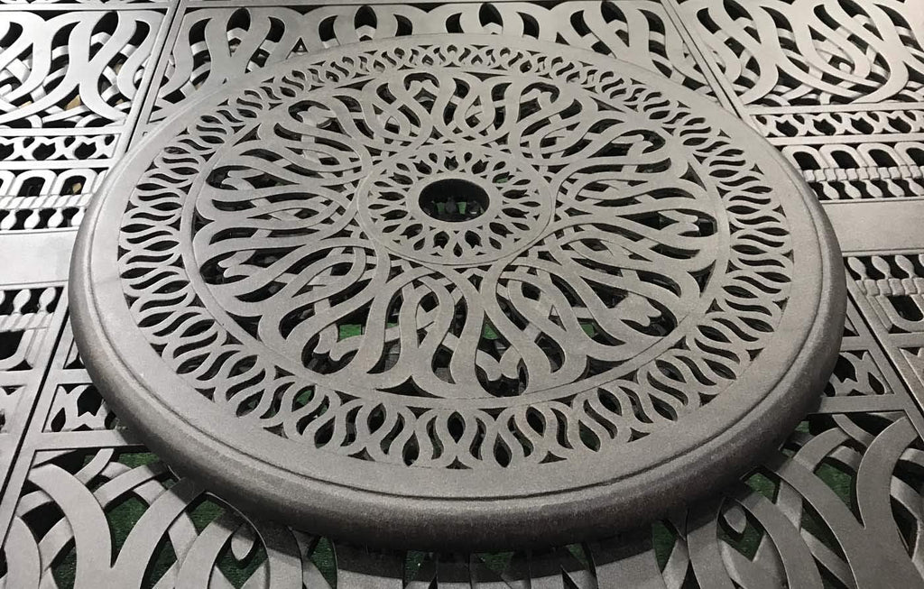 Bronze Cast Aluminum Lazy Susan Turntable Rotating Tray B3404