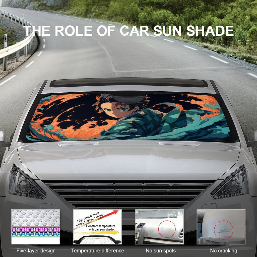 Foldable Reflective Car Windshield Sunshade W3168