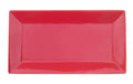Red Stoneware Rectangular Platter, Box of 12 E480649