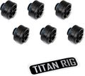 Matte Black Compression Fitting 6-Pack X364