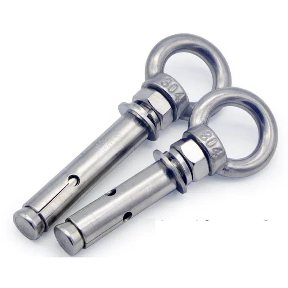 304 Stainless Steel Lifting Eye Bolt M10x80mm 2pcs G5247