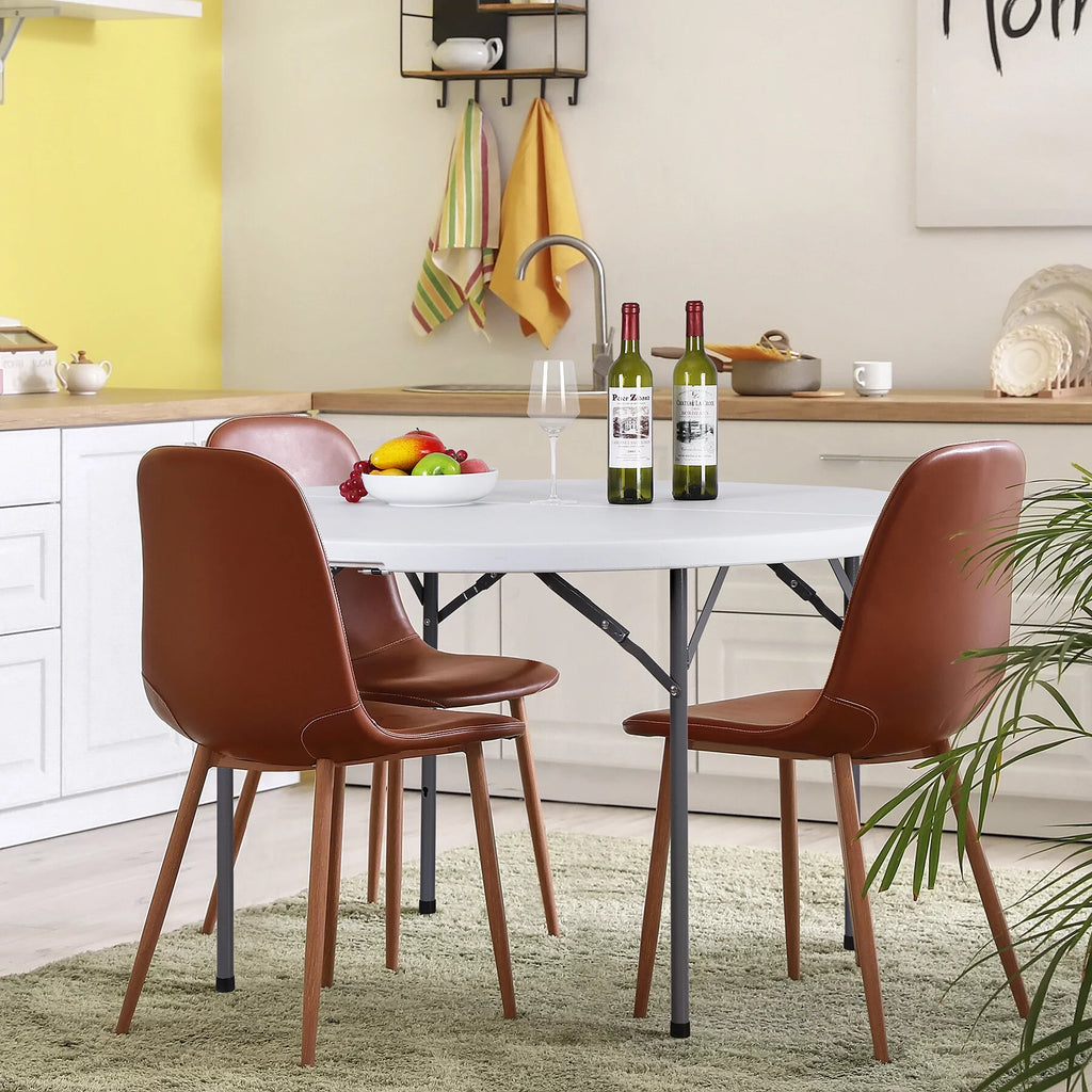 Black Round Foldable Plastic Table M1216