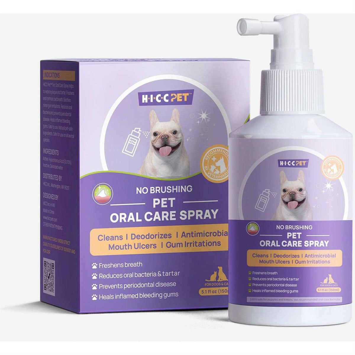 Dog Cat Oral Care Spray 5.1 Oz I815