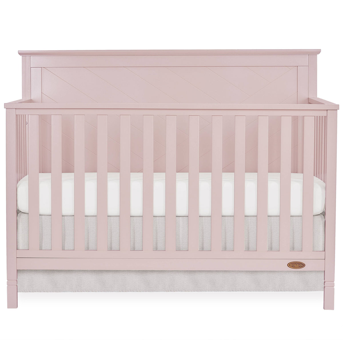 Blush Pink 5 in 1 Convertible Crib A481598