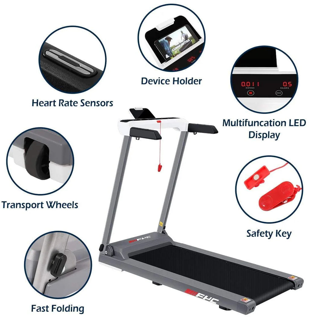 2 in 1 Folding Treadmill with Dual Display U483383