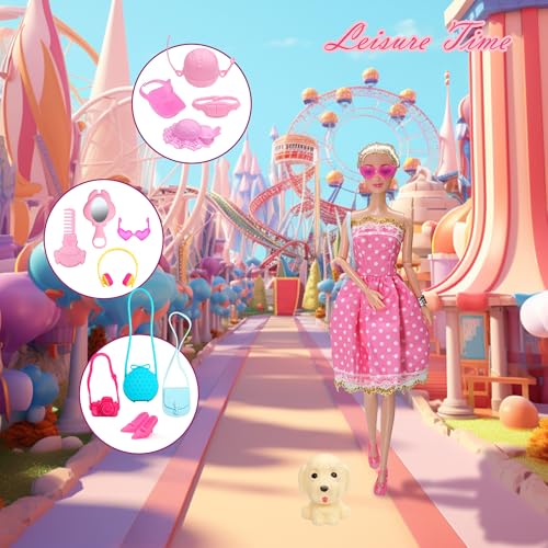 Doll Clothes and Accessories with Princess Gowns Dresses Shoes K232