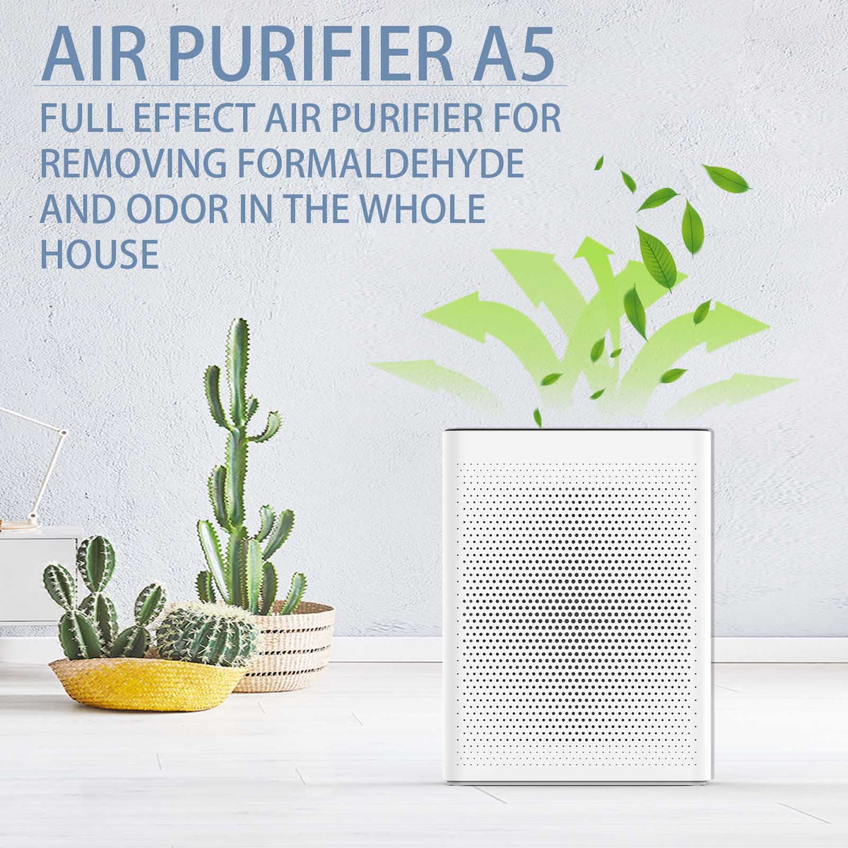 HEPA Air Purifier with Adjustable Fan Speed, Quiet Sleep Mode, 410 sq. ft Coverage, White N40214