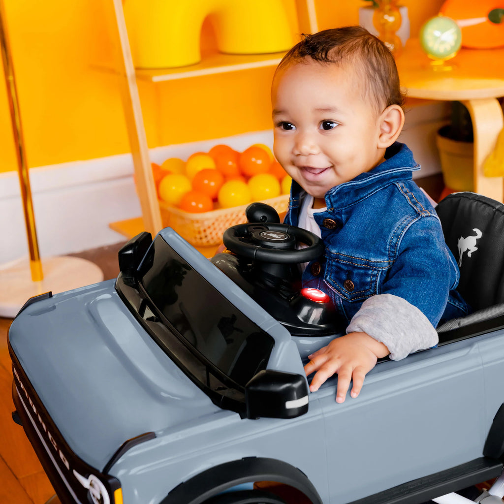 Blue Grey Baby Activity Walker E9634
