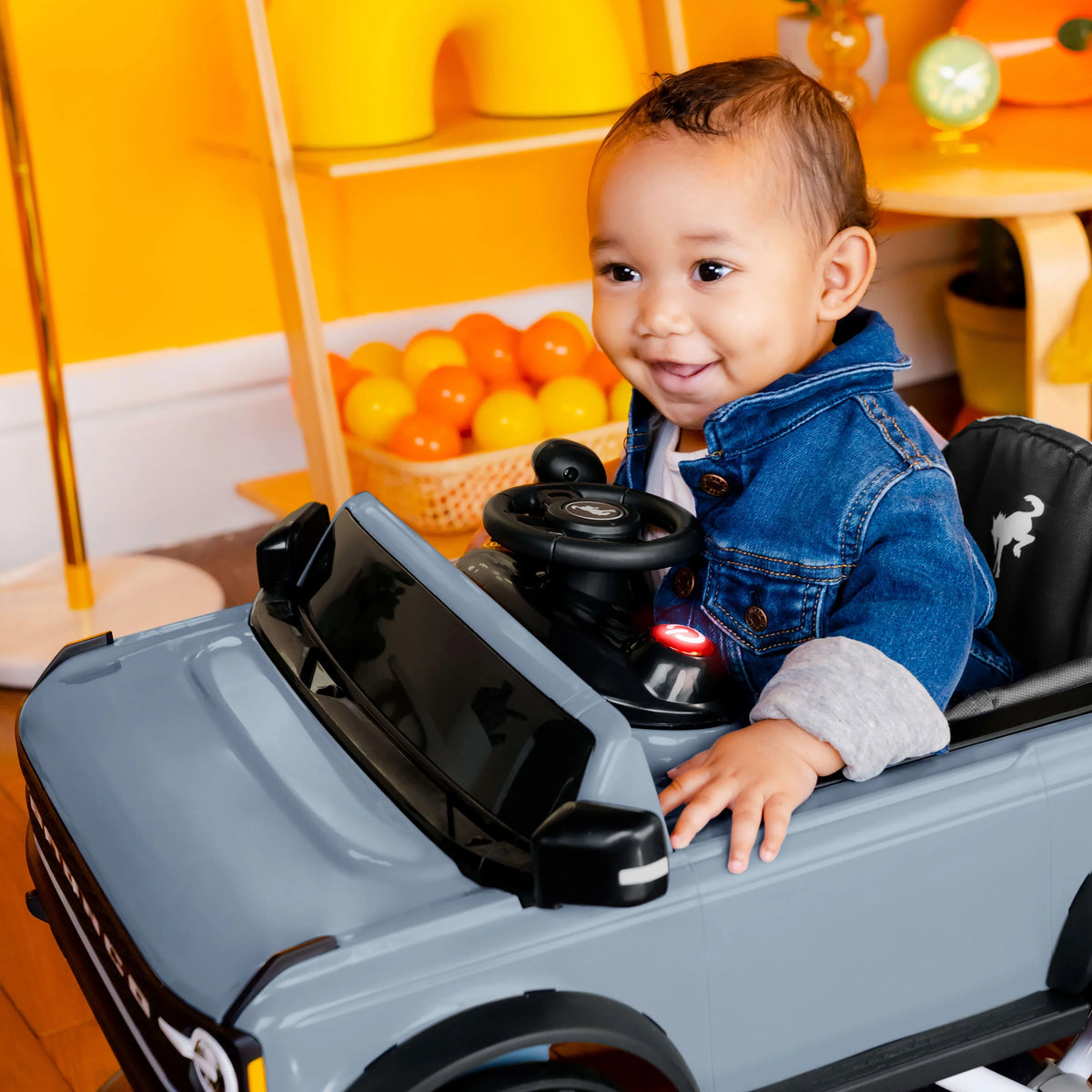 Blue Grey Baby Activity Walker E9634