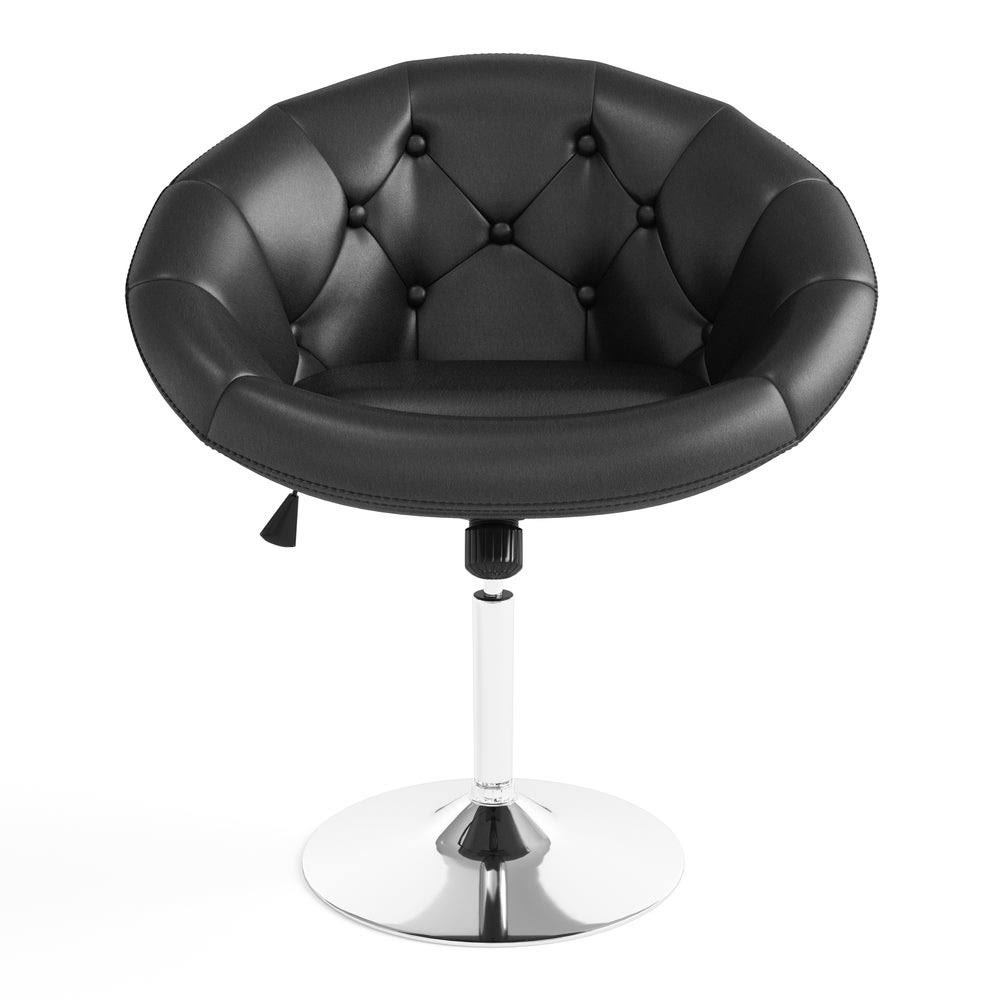 Purple Tufted Tilt Swivel Chair V5495